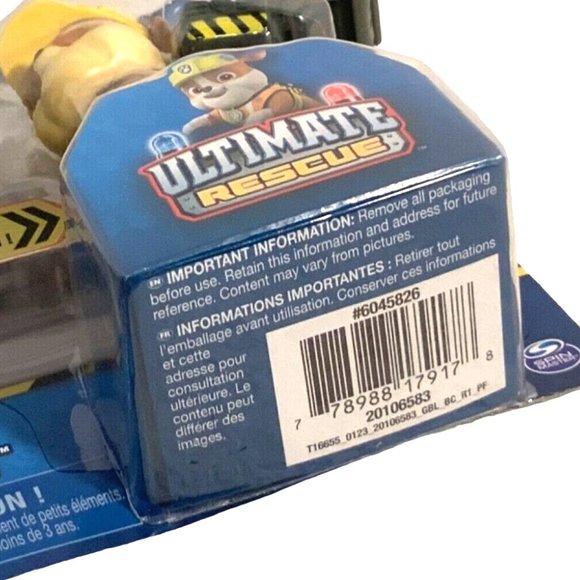 Paw Patrol Ultimate Rescue Construction Rubble Figure New Spin Master - Picture 10 of 10